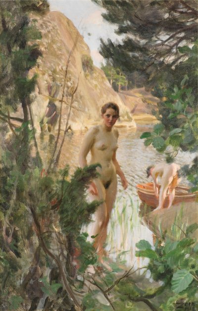 Le canot - Anders Leonard Zorn